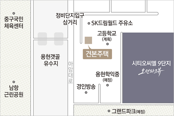 오시는길 약도